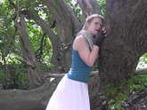 Madison Young Masturbating Barefoot in the Woods